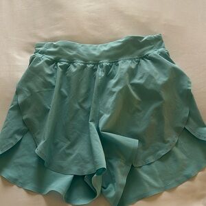 Lululemon fast and free shorts. Size 4. 3 inch - color cyan blue